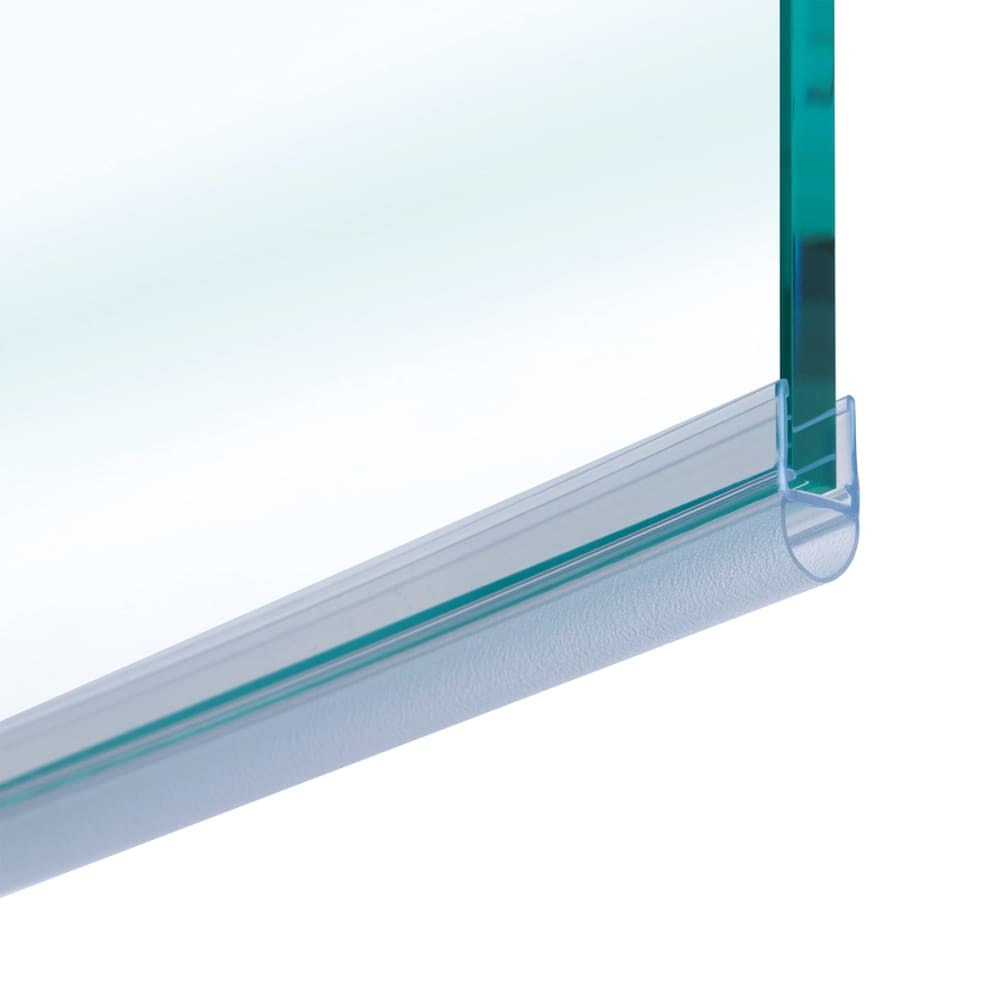 Bohle Clear PVC Shower Seal - Bubble Seal - Suits 6-8mm Glass