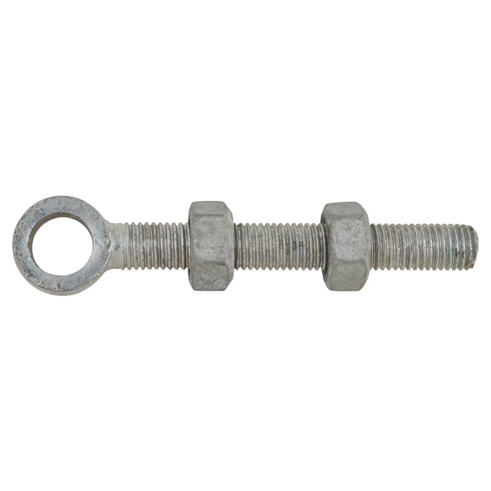 Adjustable Gate Eye - 150mm for 22mm Pin - Galvanised - Pair