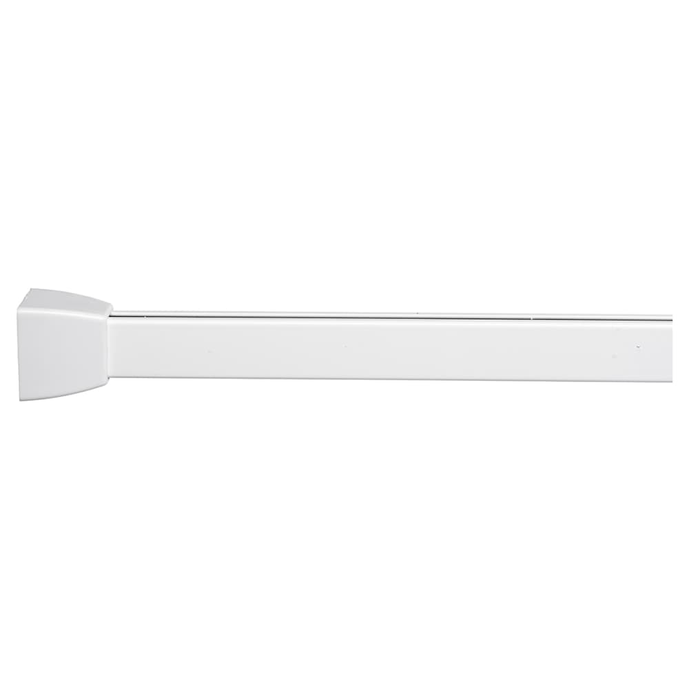 Croydex Shower Rail - Straight - Professional Profile - 800-1830mm Length - White