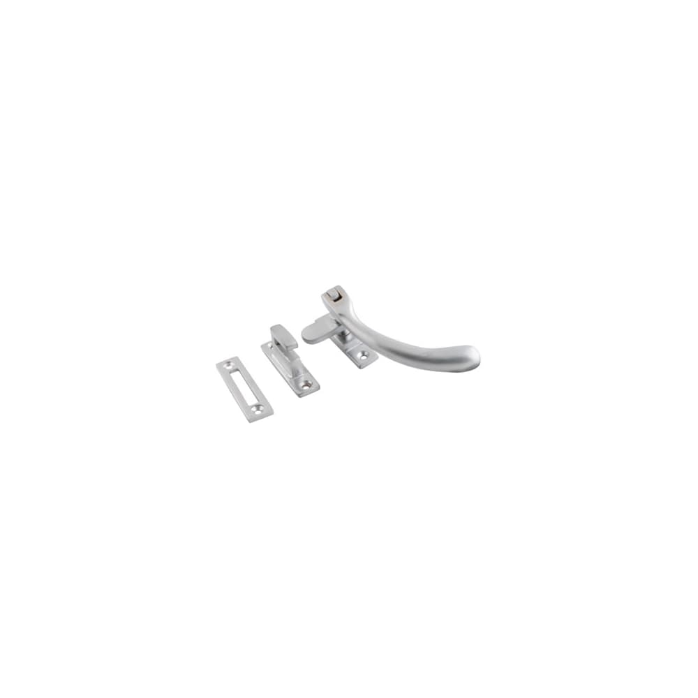 Altro Cast Bulb End Mortice & Hook Plate Casement Window Fastener - Reversible - Satin Chrome