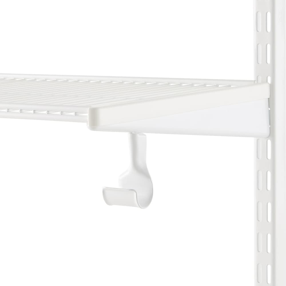 elfa Top Track System - Click In Clothes Hanging Rail Holder Bracket - 40 x 35 x 77mm - White