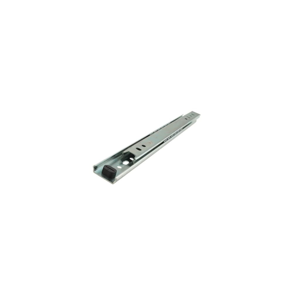 Klug 27mm Ball Bearing Drawer Runner - Single Extension - 450mm Length - 20kg - Zinc