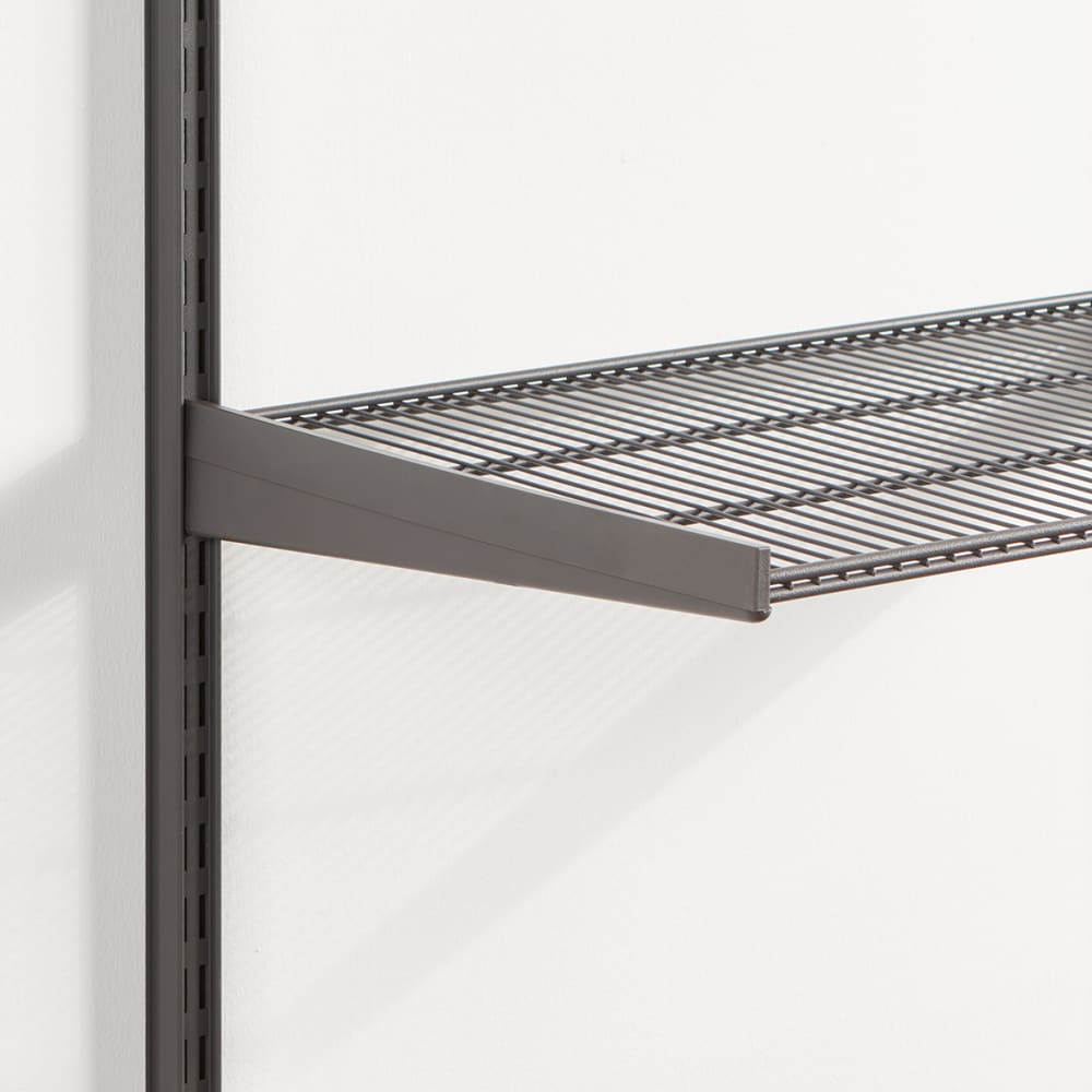 elfa Top Track System - Click In Bracket Cover - 420mm Length - Left - Graphite