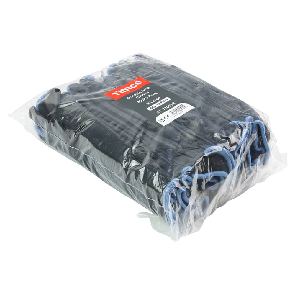 TIMCO Durable Grip Glove - Extra Large - 12 Pairs