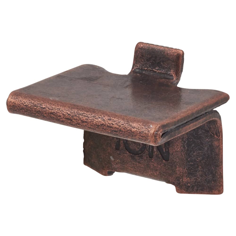Altro Heavy Duty Raised Bookcase Clip - Bronze Plated - Pack of 10