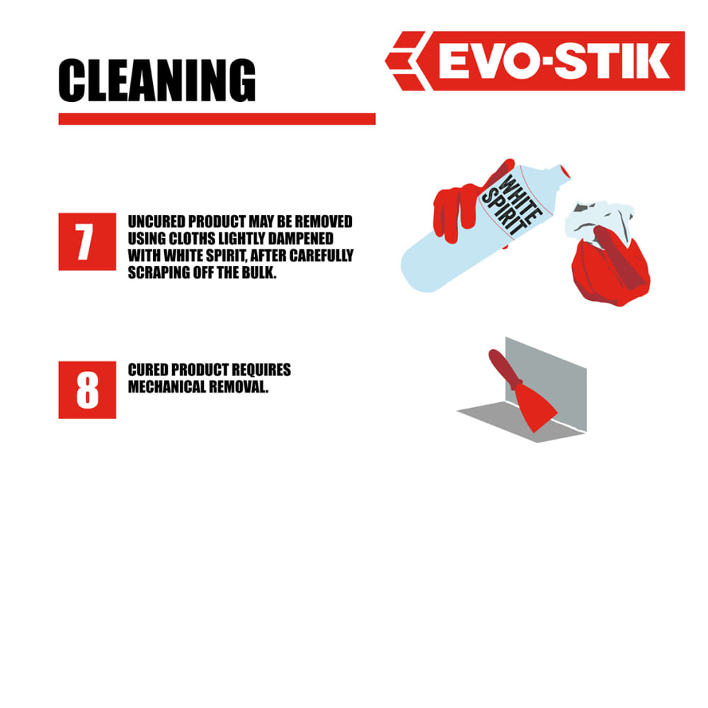 Evo-Stik Sticks Like Sh*t Grab Adhesive - Solvent Free - 290ml - Clear