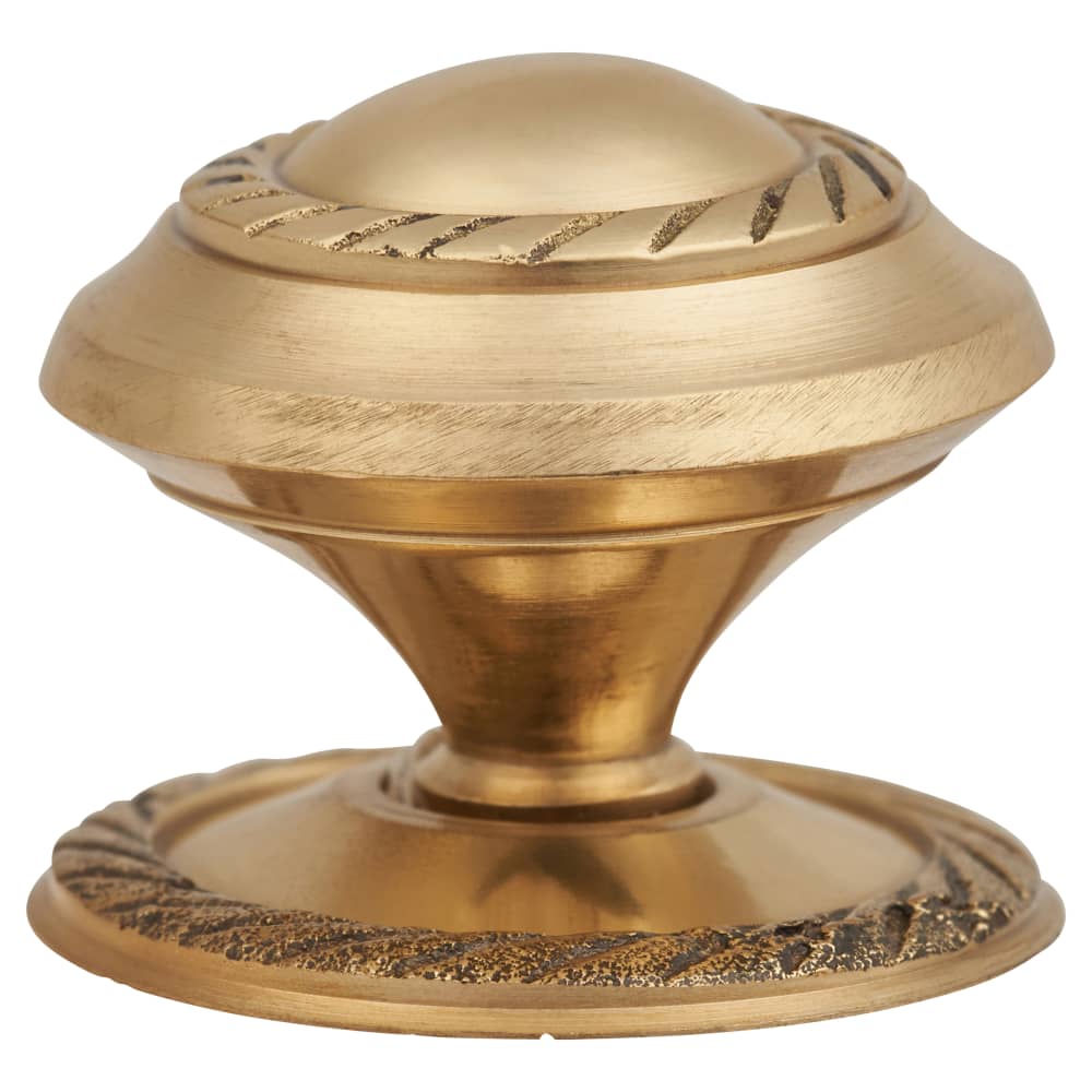 Touchpoint Budget Georgian Round Cabinet Knob - 32mm Diameter - Polished Brass