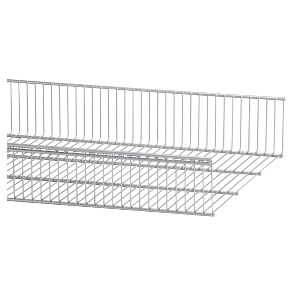 elfa Top Track System Wire Shelf Basket 438 x 607 x 96mm Platinum