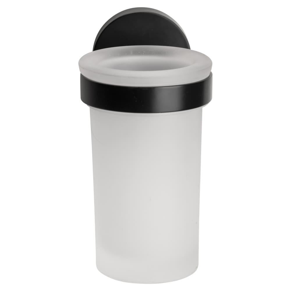 Metlex Cygnus Tumbler & Holder - 67 x 107 x 124.5mm - Matt Black