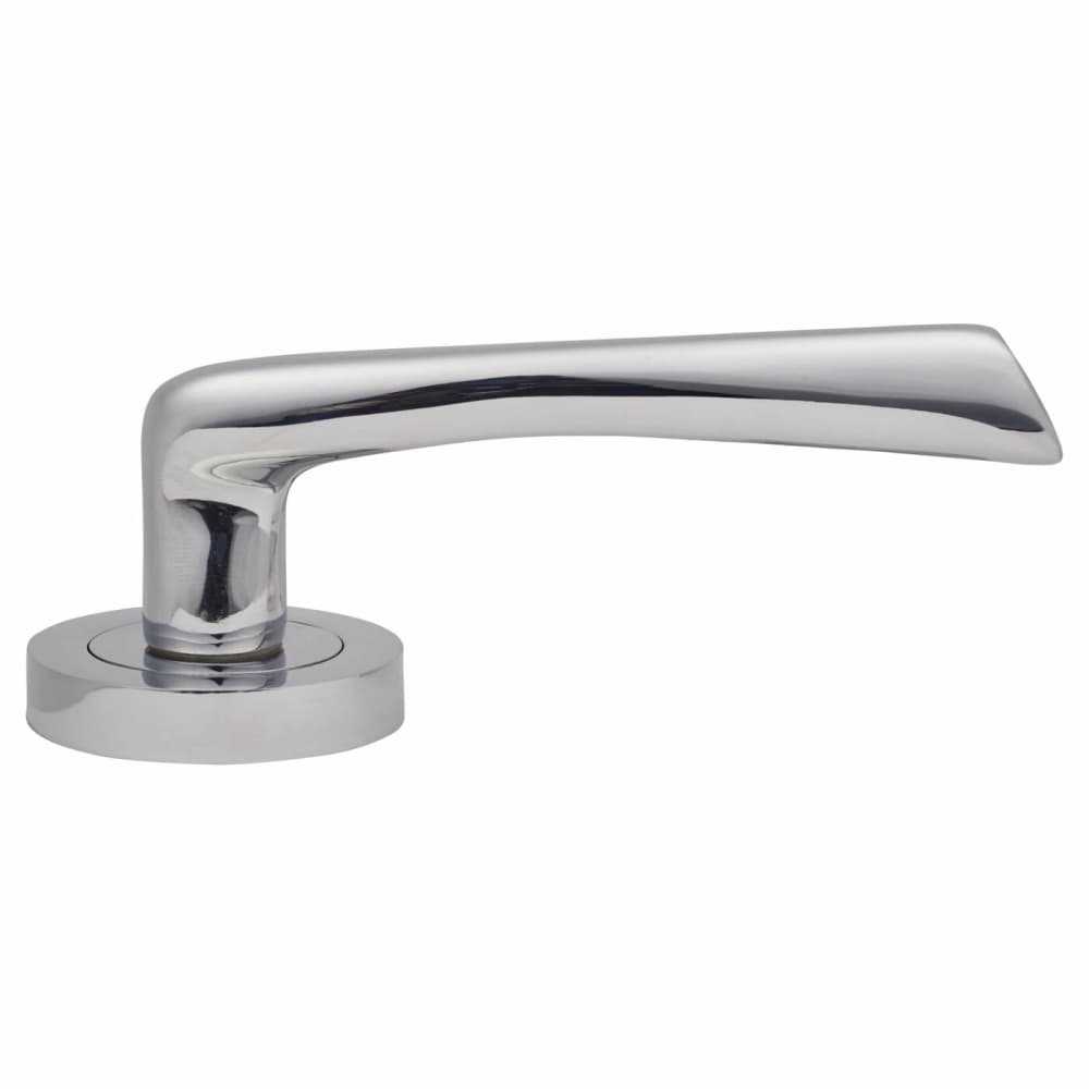 Touchpoint Rimini Door Handle on Rose - Polished Chrome