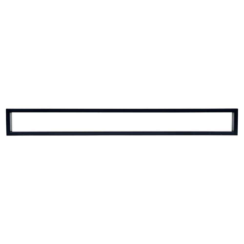 Altro Contemporary Square Towel Rail - 600 x 70 x 30mm - Matt Black