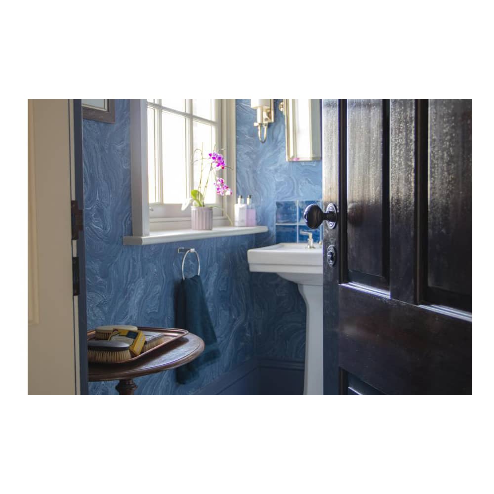 From The Anvil Reeded Bathroom Turn & Release - 50mm Diameter - Aged Bronze