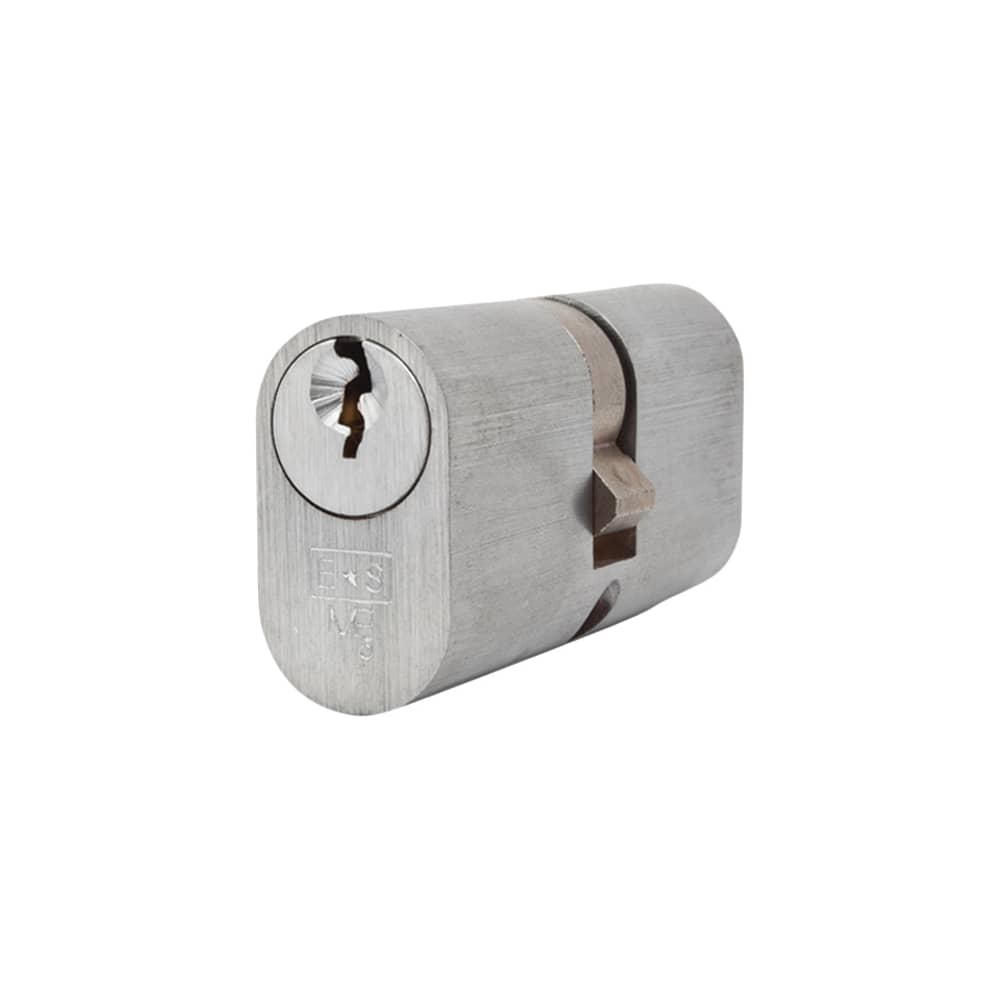 Eurospec 5 Pin 60mm Oval Double Cylinder - 30 + 30mm - Satin Chrome - Keyed to Differ