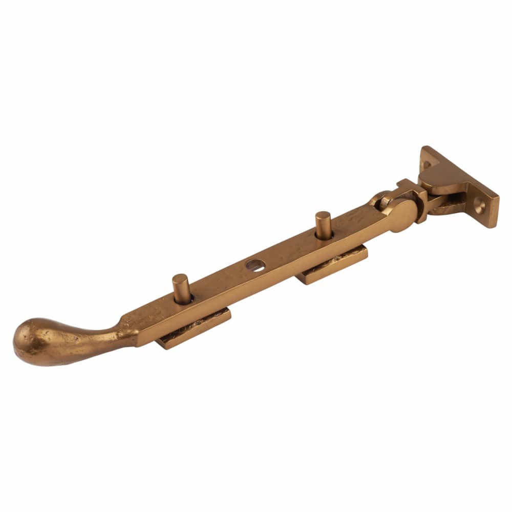 Olde Forge Bulb End Casement Window Stay - 8"/200mm Length - Antique Bronze