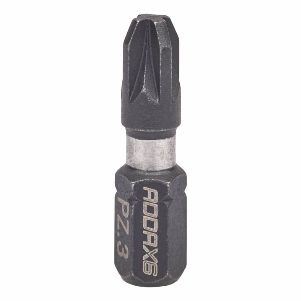 TIMCO X6 Impact Driver Bits - Pozi - PZ3 - 25mm Length - Pack of 10