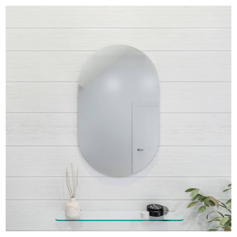 Croydex Harrop Bathroom Mirror - Rectangle - 650 x 400 x 19mm