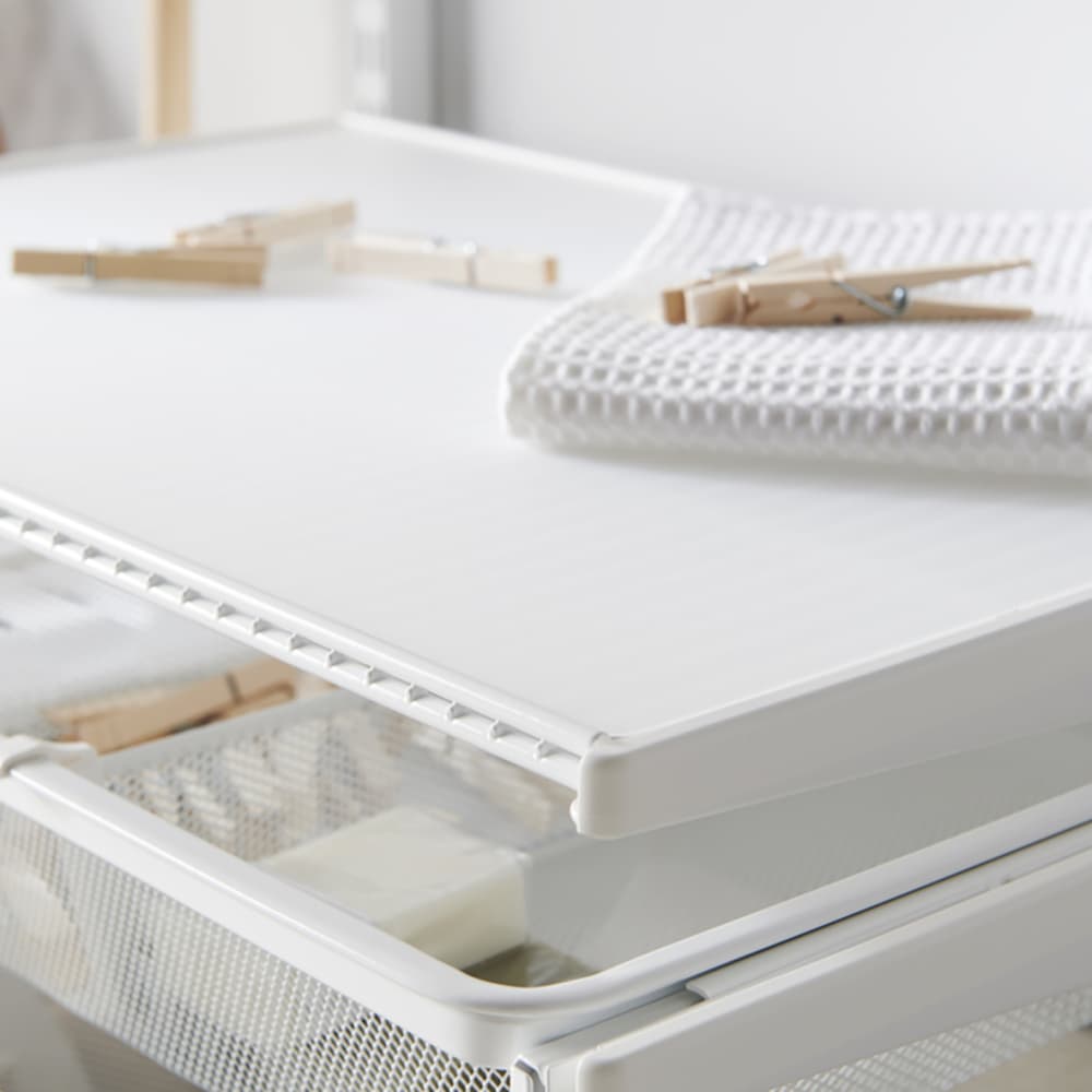 elfa Top Track System - Ventilated Wire Shelf Liner - 607 x 393mm - Translucent