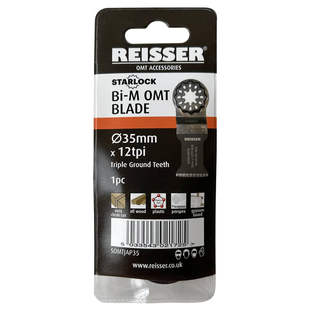 Reisser Starlock Japanese Tooth Bi-Metal Multi Tool Blade - 35mm x 12 TPI
