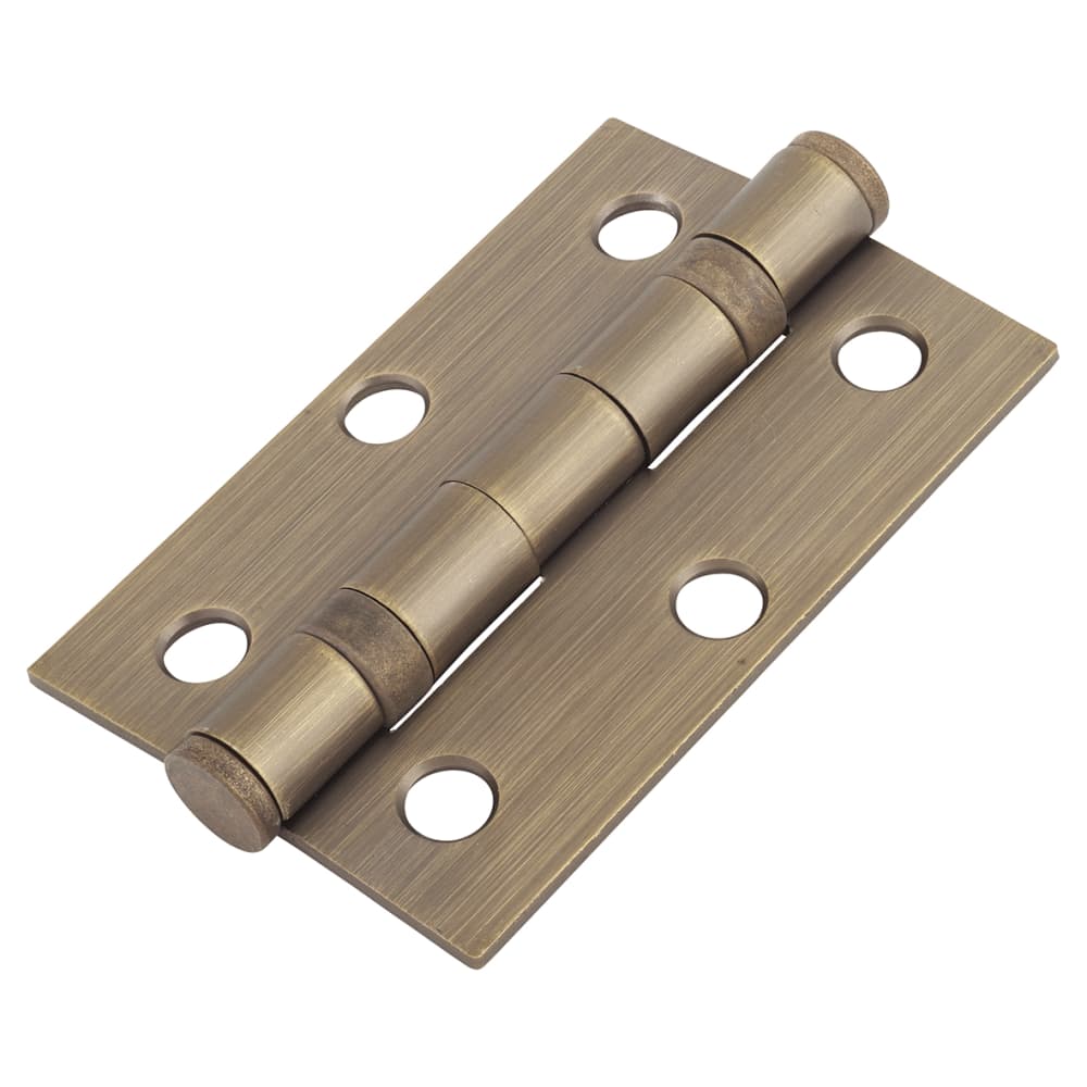Jigtech Tactil Latch Door Handle on Rose Kit - Passage - Matt Antique Brass