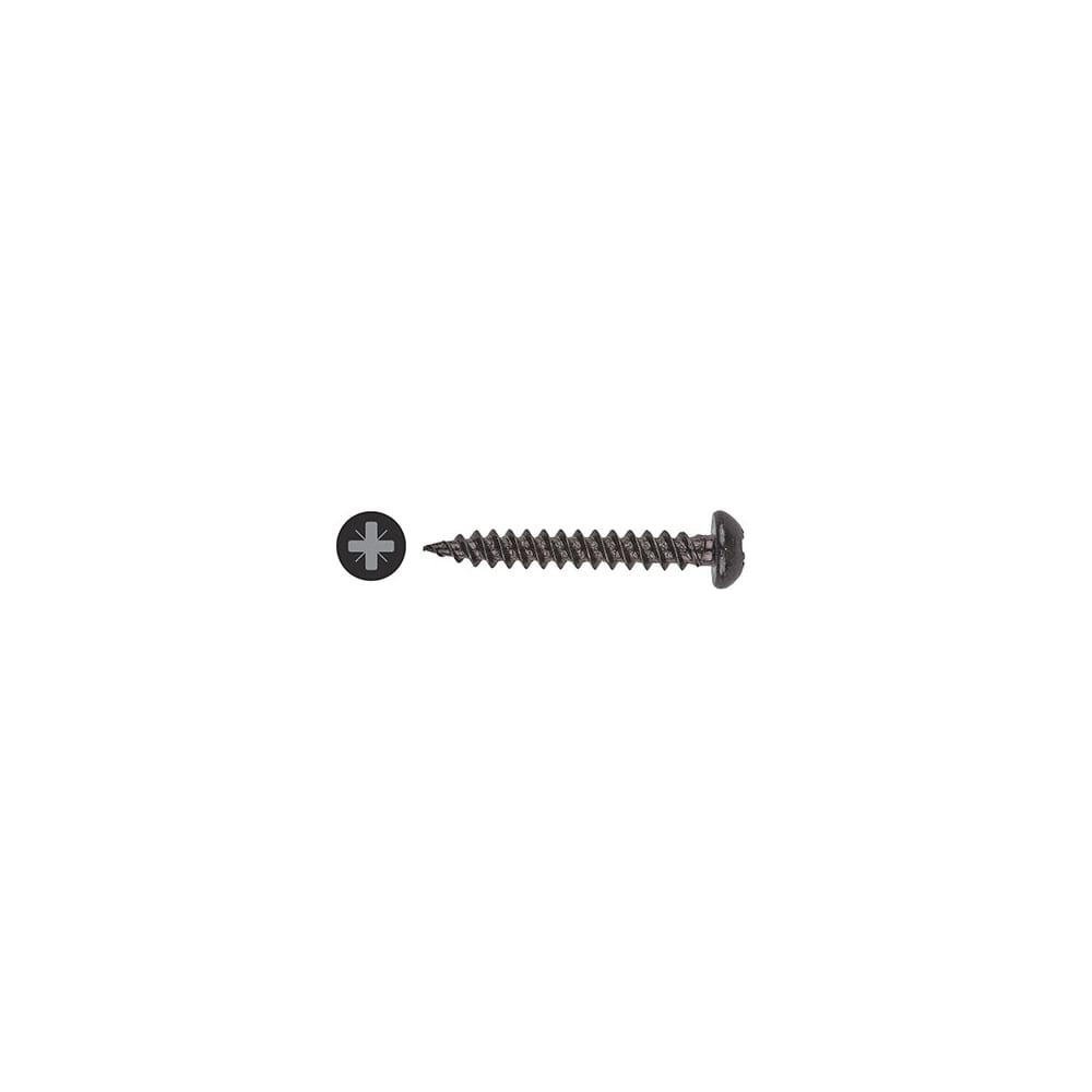 TIMCO Blackjax Pozi Round Head Wood Screws - 8 x 3/4" - Exterior Black Organic - Pack of 200