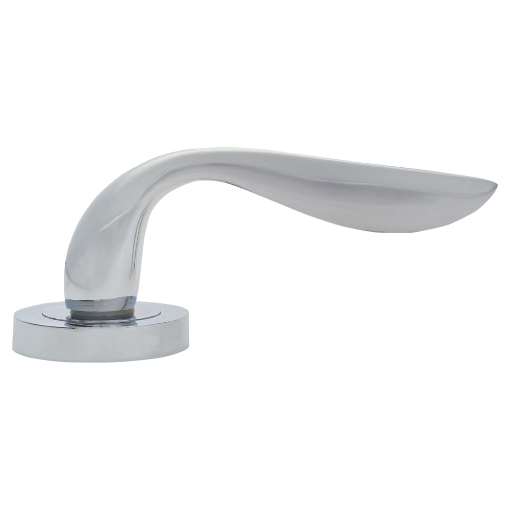 Altro Sussex Door Handle on Rose - Polished Chrome