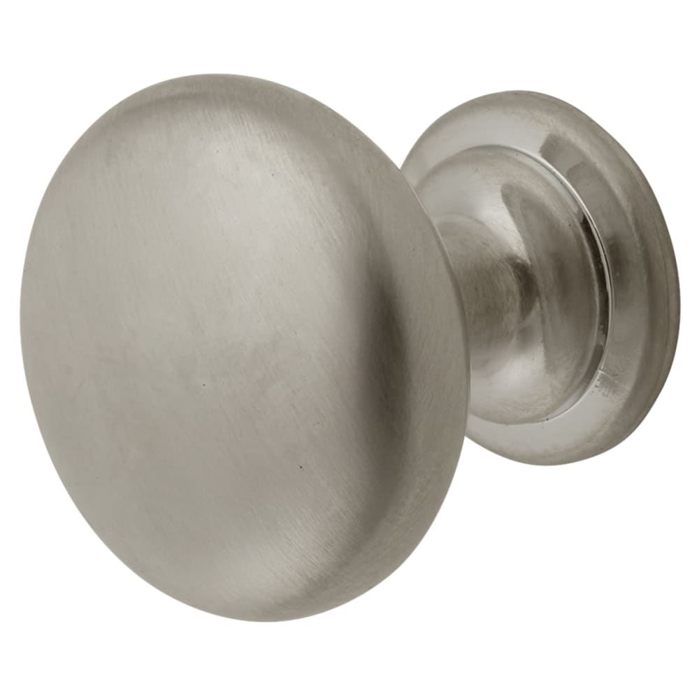 Touchpoint Domed Round Cabinet Knob - 28mm Diameter - Satin Chrome