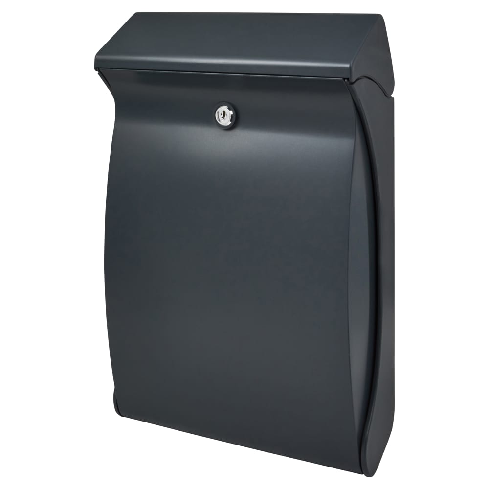 Burg Wachter Swing Plastic Postbox - 419 x 271 x 129mm - Anthracite Grey