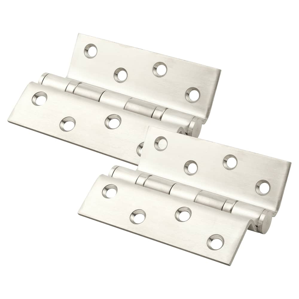 Rebated Storm Proof Casement Window/Door Hinge - 100 x 3mm - Stainless Steel - Pair