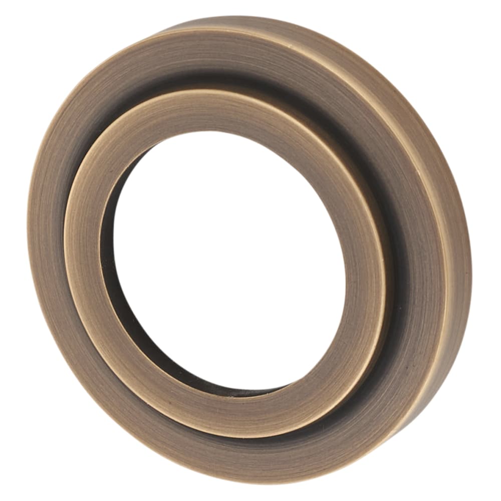 Burlington BUR20 by Frelan Knightsbridge Door Handle on Stepped Rose - Antique Brass