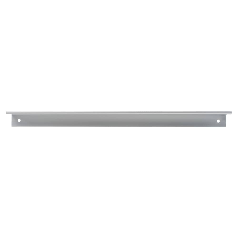 Touchpoint Vora Lipped Edge Cabinet Pull Handle - 128mm Centres - Brushed Aluminium