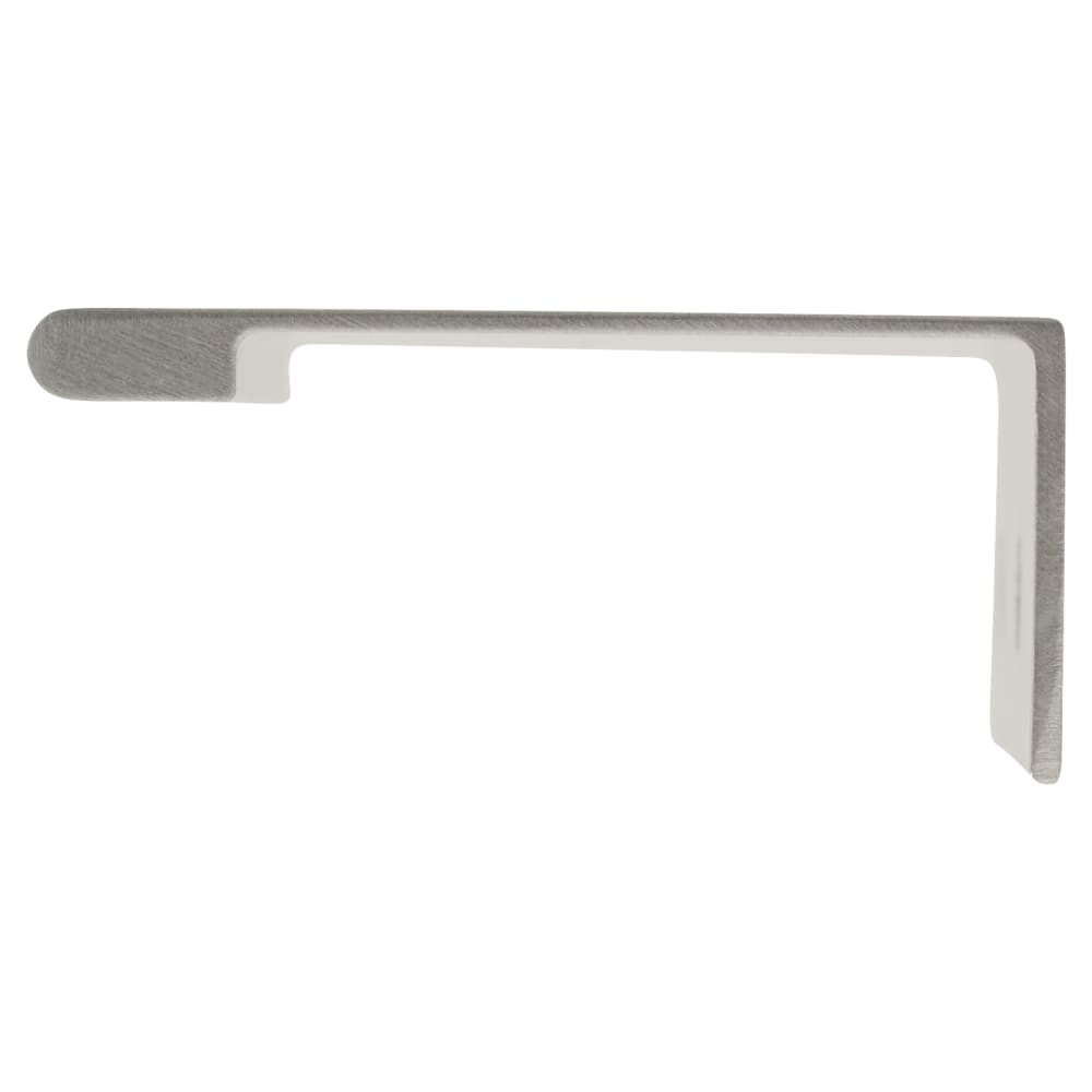 Touchpoint Vora Lipped Edge Cabinet Pull Handle - 128mm Centres - Brushed Aluminium