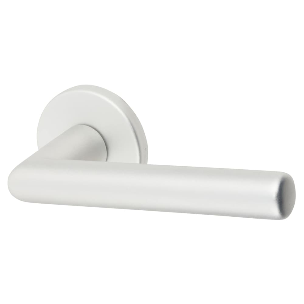 Urfic Easy Click Titan Door Handle on Rose - Satin Aluminium