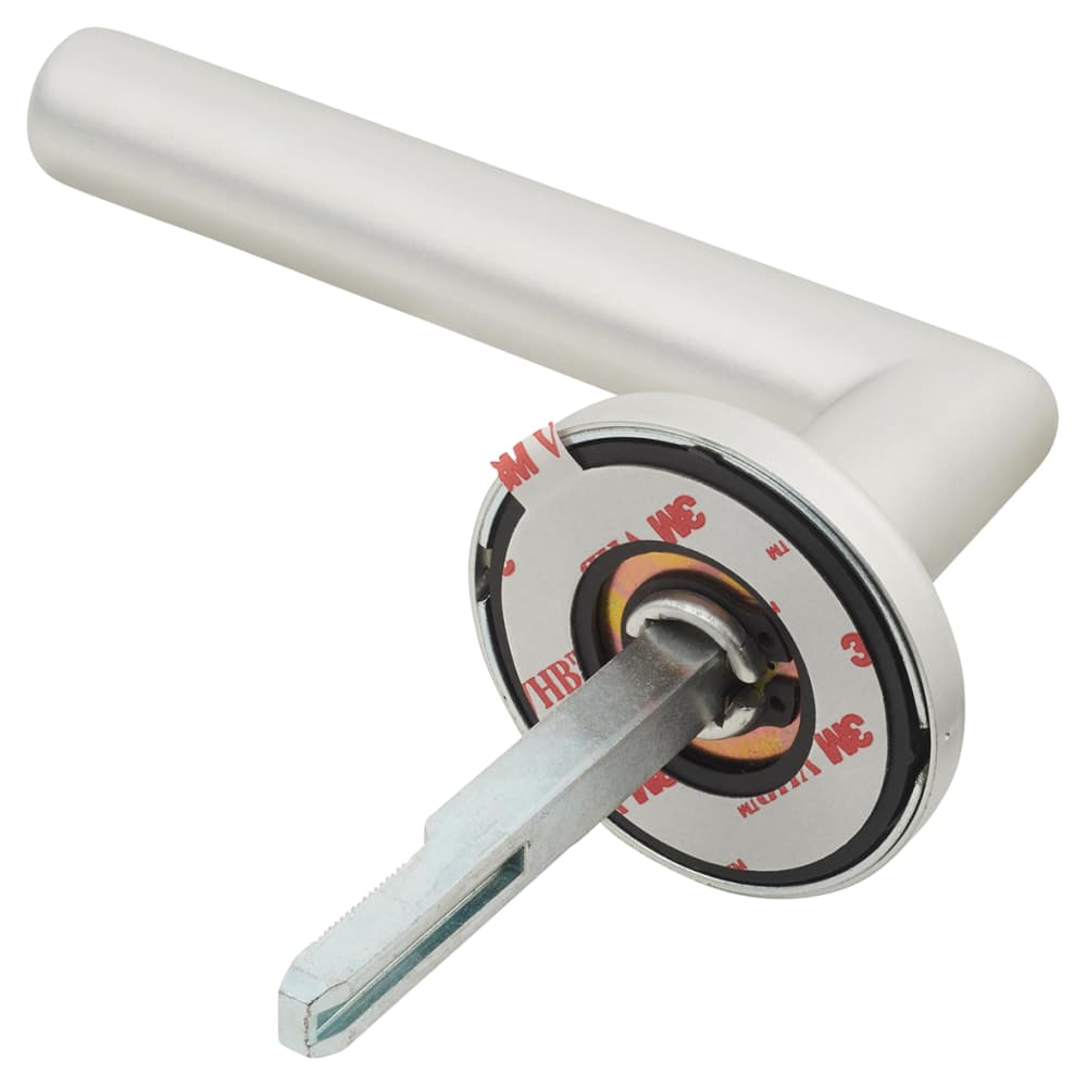 Urfic Easy Click Titan Door Handle on Rose - Satin Aluminium
