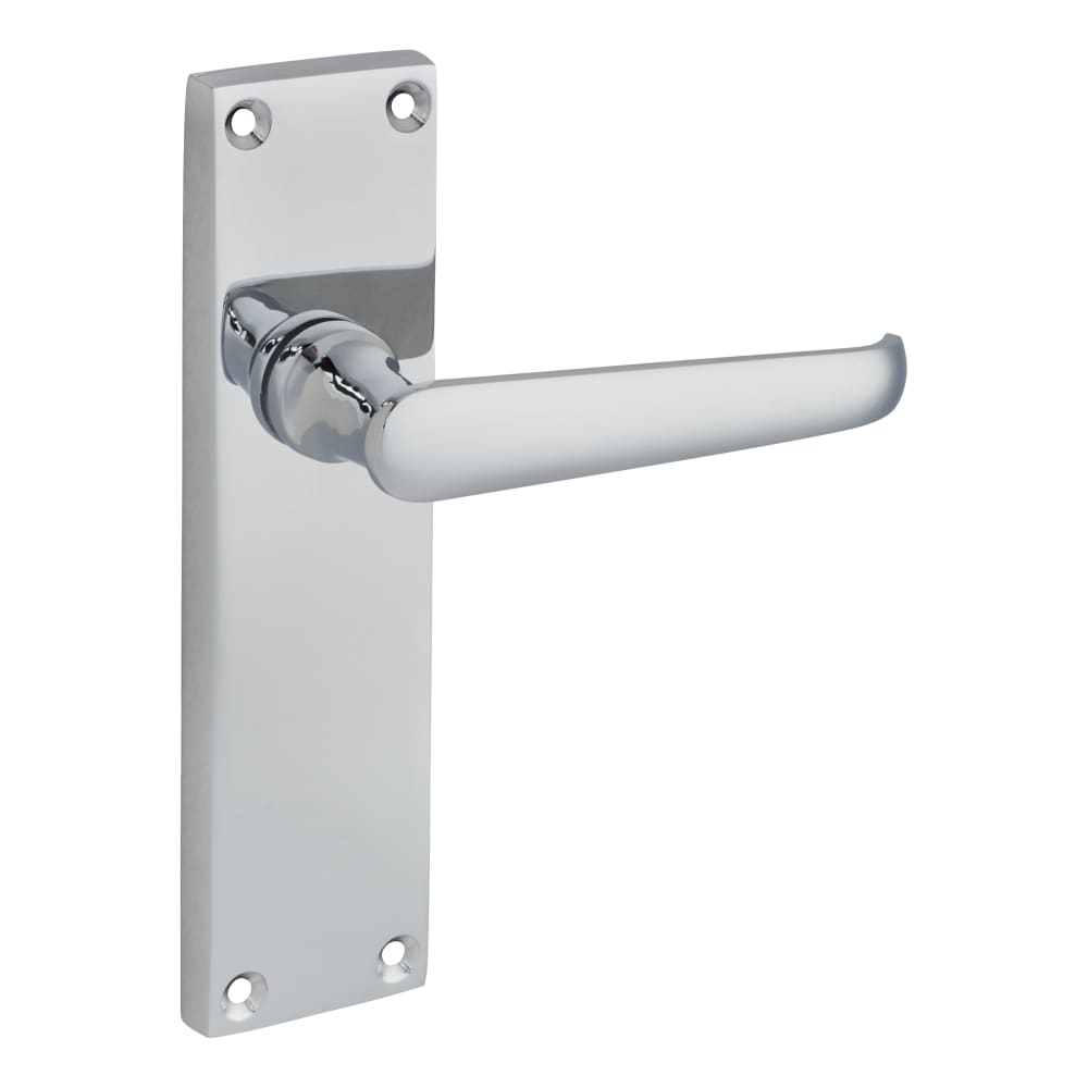 Touchpoint Victorian Latch Door Handle Kit - Polished Chrome