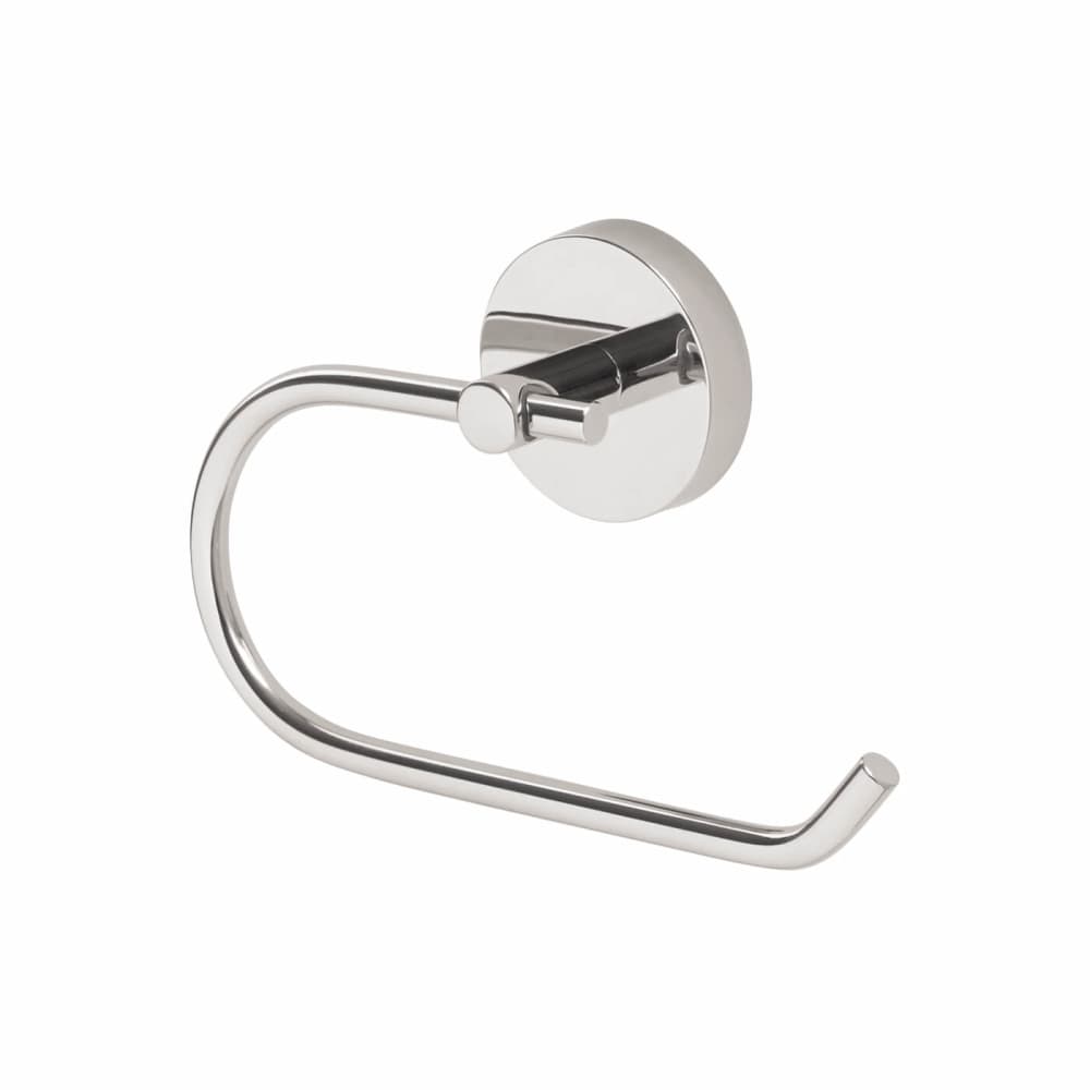 Croydex Romsey Round Toilet Roll Holder - 100 x 160 x 43mm - Polished Chrome