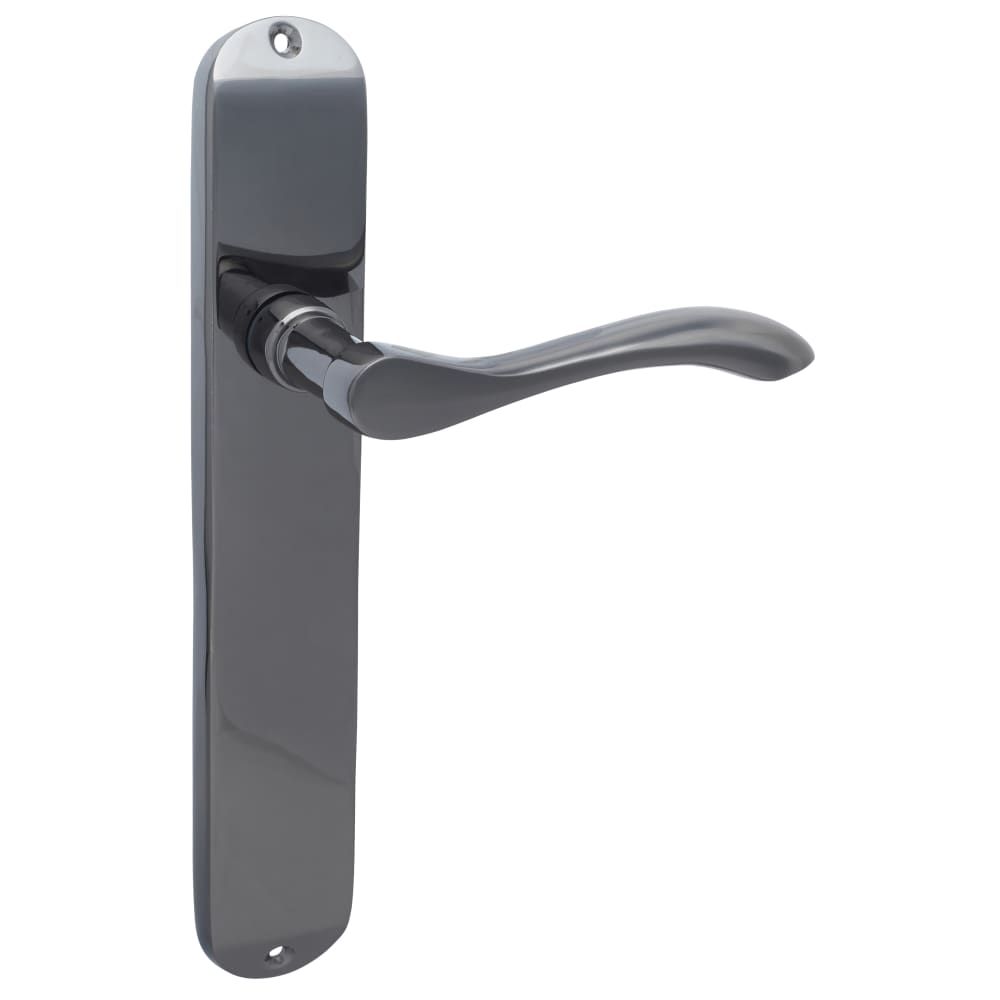 Hampstead Altea Latch Door Handle - 240 x 41mm - Black Nickel