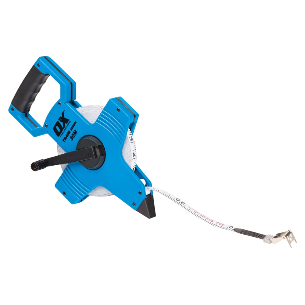 OX Trade Open Reel Tape Measure - 30m/ 100ft