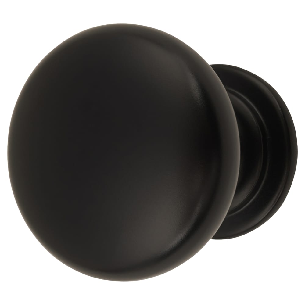 Altro Domed Round Cabinet Knob - 28mm Diameter - Matt Black