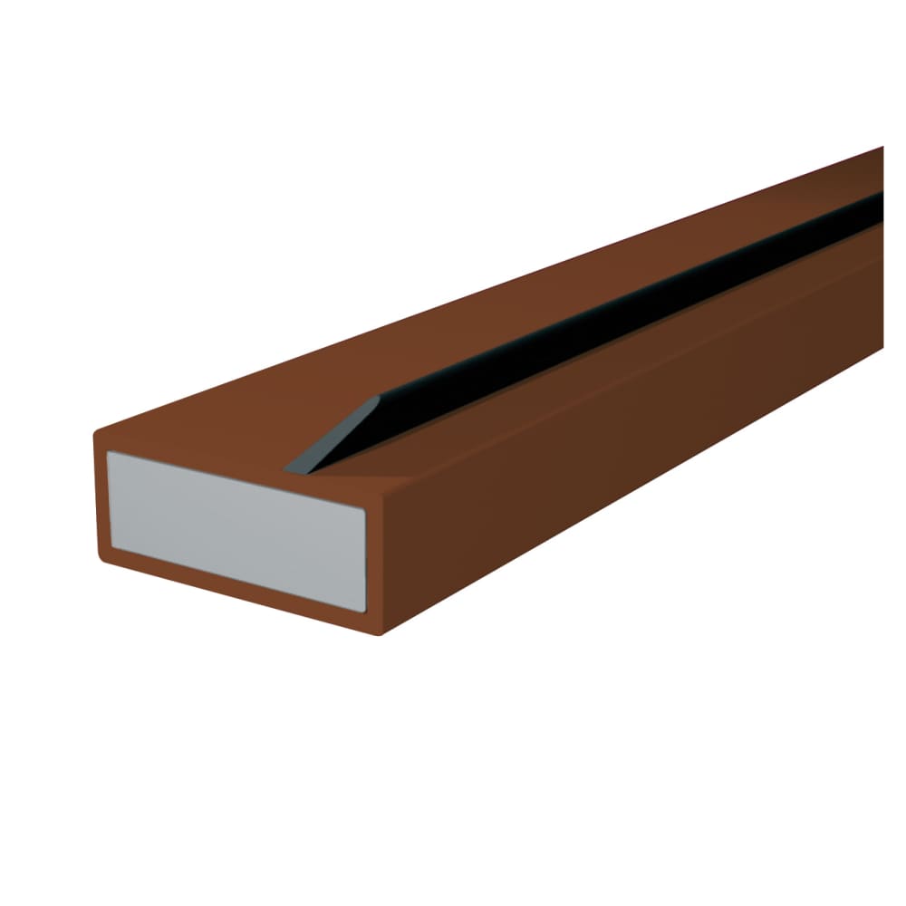 Pyroplex Single Offset Flipper Intumescent Strip - FD30 - 10 x 4 x 2100mm - Brown - Pack of 10