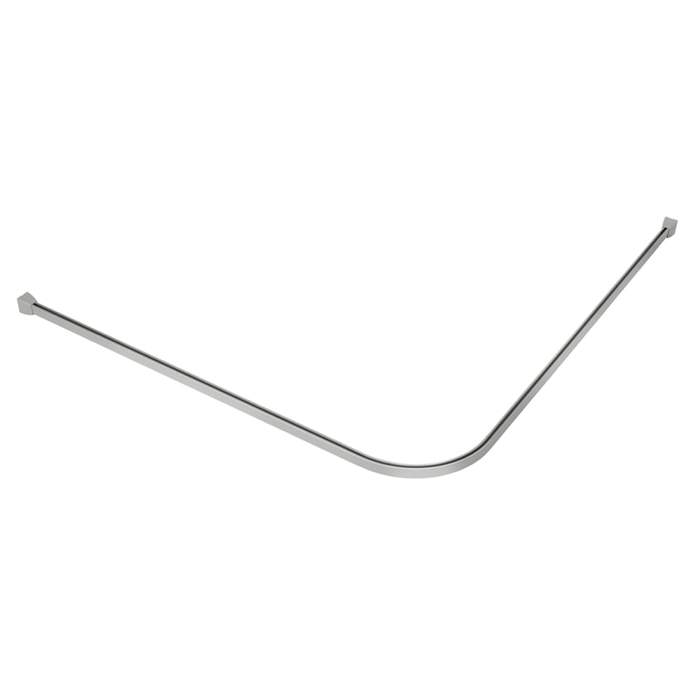 Croydex Shower Rail - L Shaped - Professional Profile 800-1000mm Length - Silver
