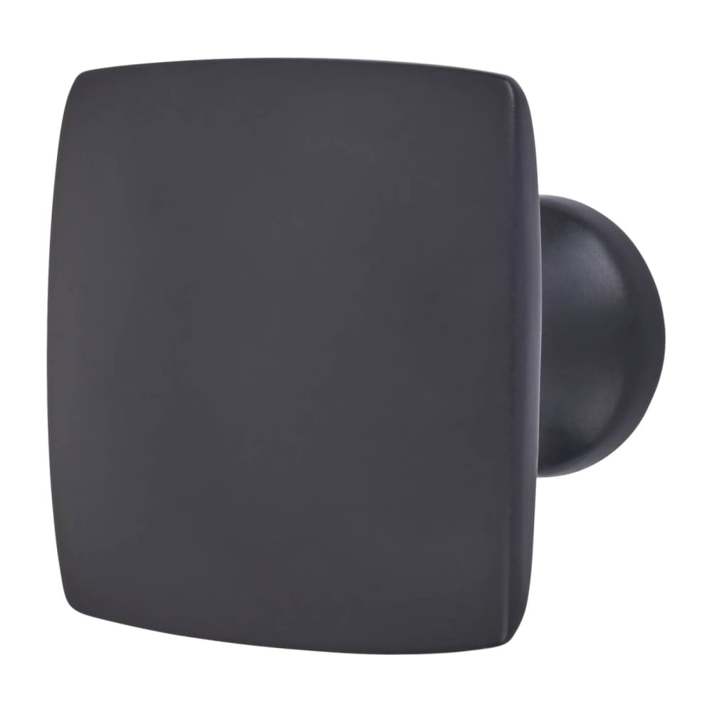 Hampstead Rayon Square Cabinet Knob - 35 x 35mm - Matt Black 