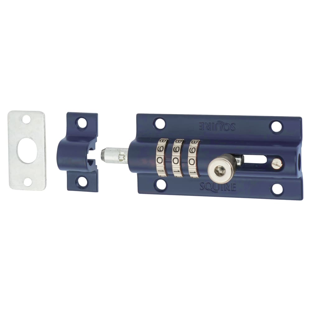 Squire CombiBolt 3 Combination Bolt - 90mm Length - Blue