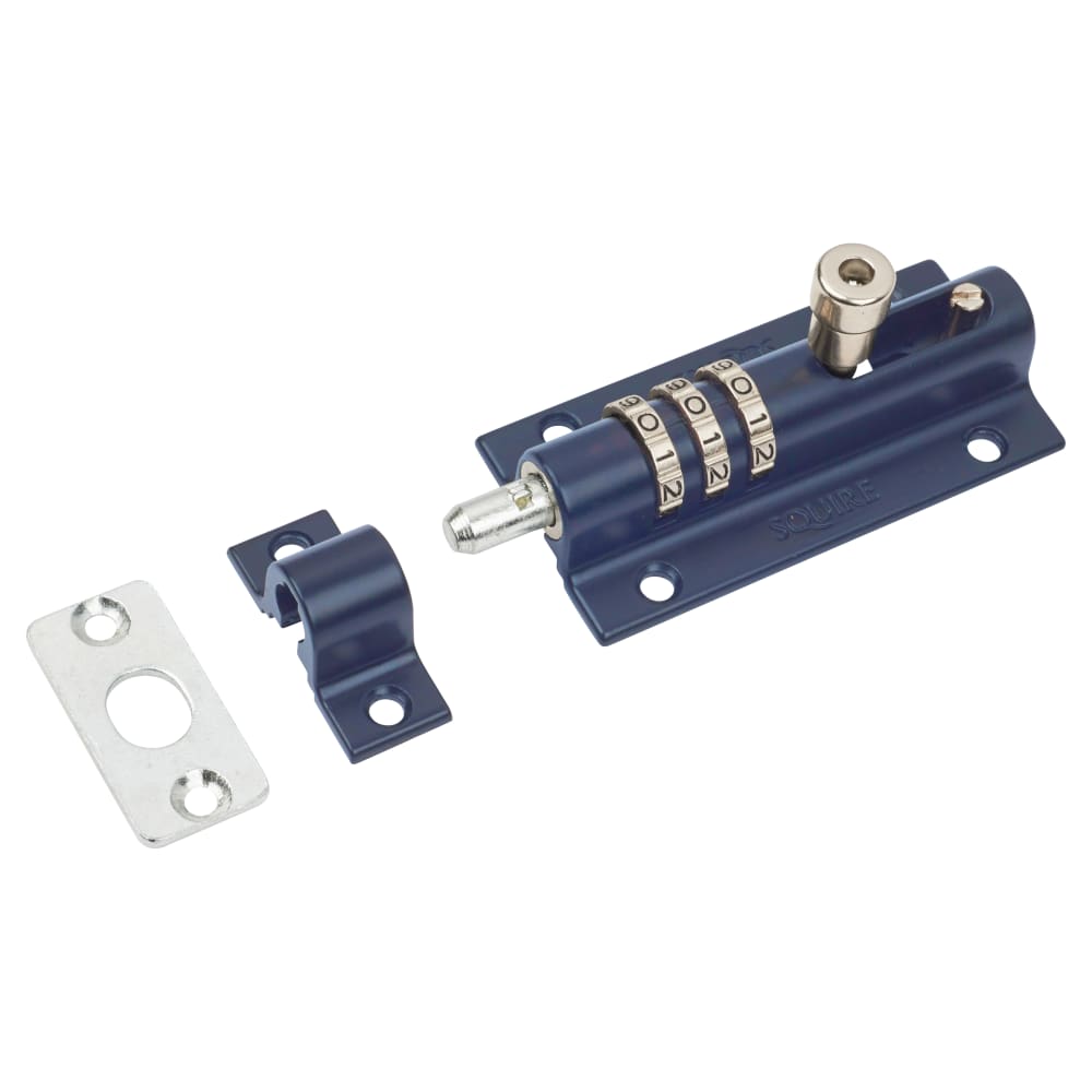 Squire CombiBolt 3 Combination Bolt - 90mm Length - Blue