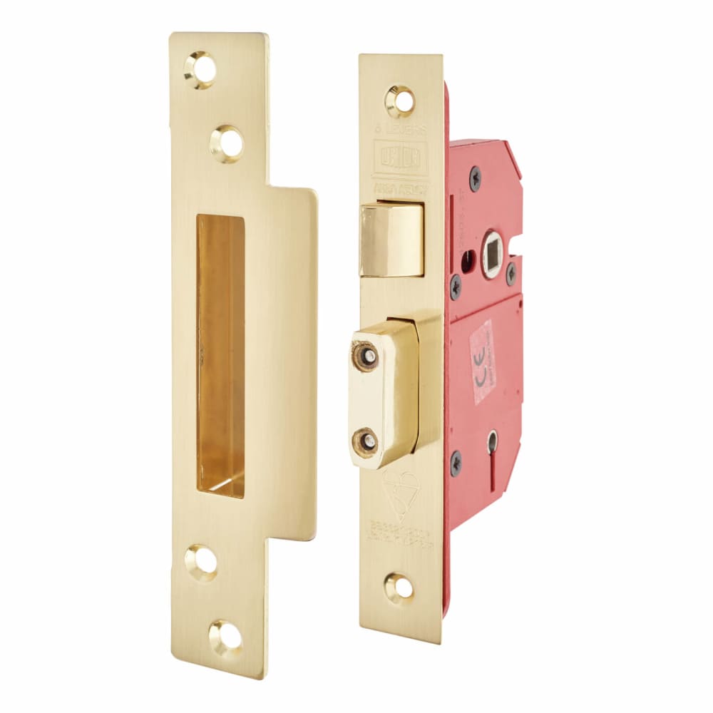 Union Y2200S-SC-3.0 Strongbolt BS3621 5 Lever Mortice Sashlock Satin