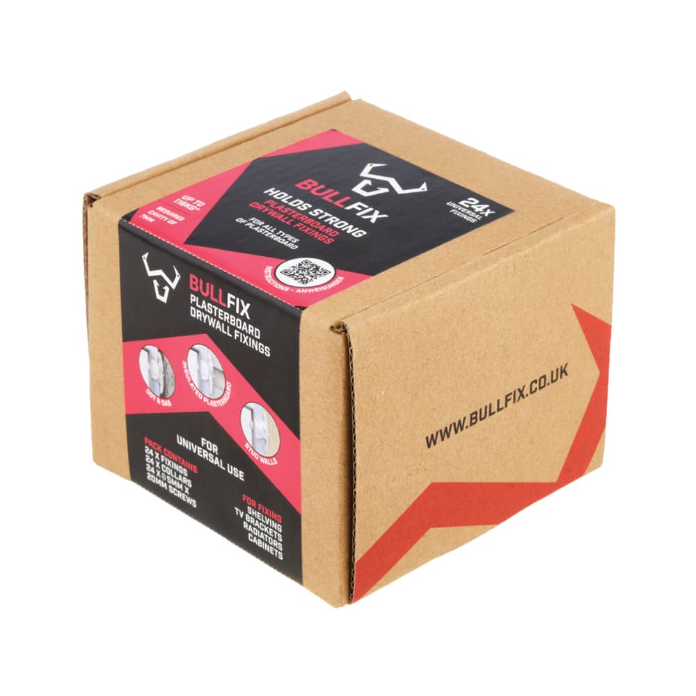 Bullfix Universal Heavy Duty Plasterboard Fixings - 5 x 20mm - Pack of 24