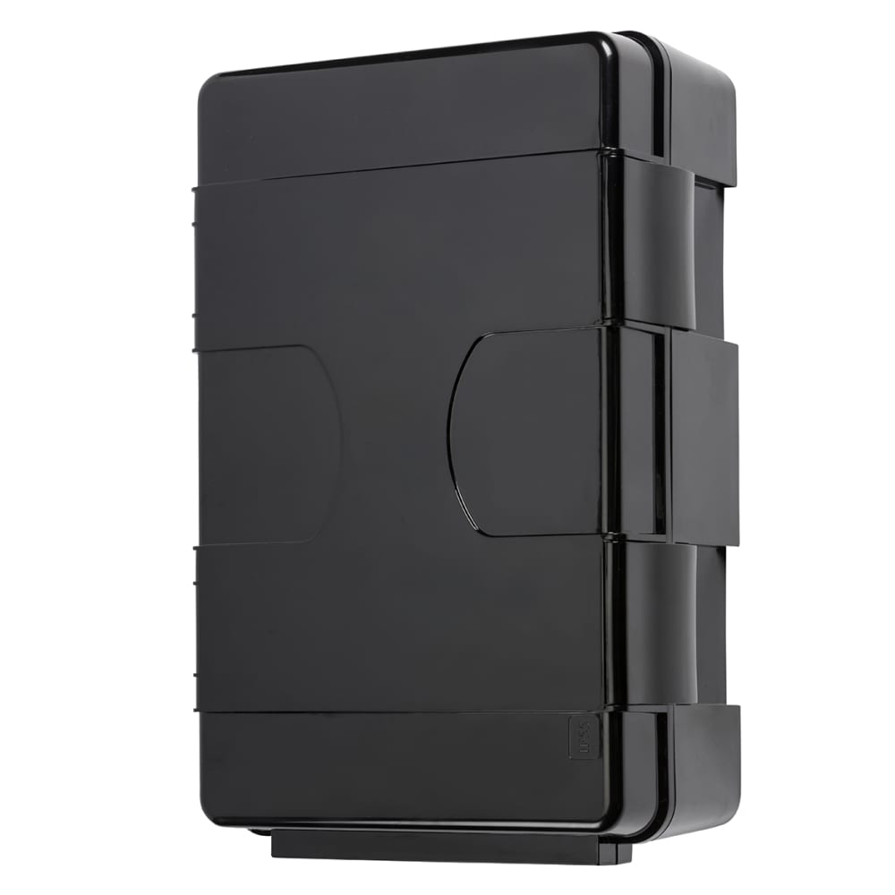 Knightsbridge Waterproof IP55 Electrical Outdoor Box - 334 x 220 x 116mm - Black