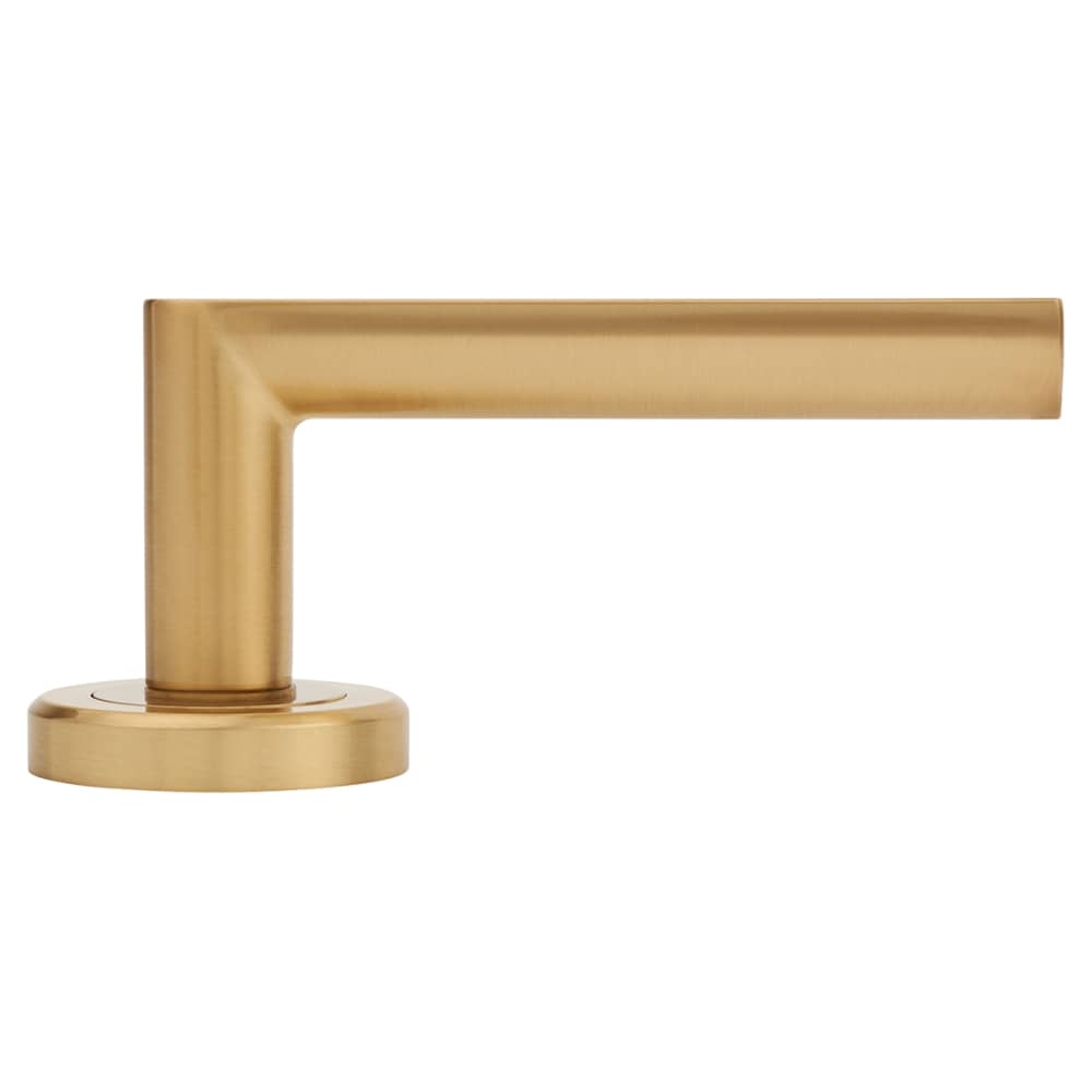Serozzetta by Carlisle Brass Edge Door Handle on Rose - Satin Brass