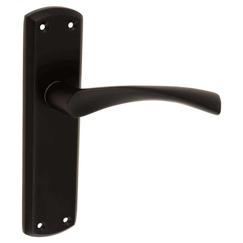 Touchpoint Monza Latch Door Handle - 175 x 45mm - Matt Black 