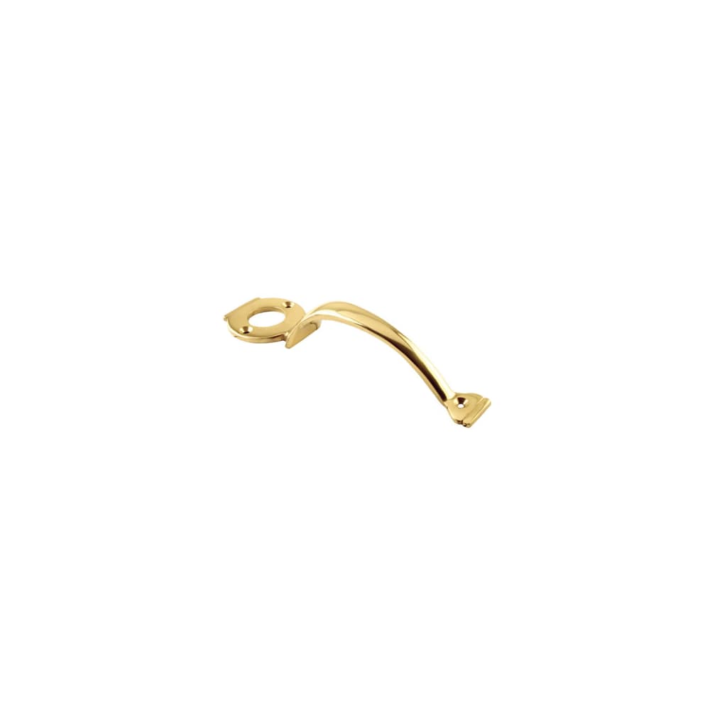 GateMate Escutcheon Handle for Long Throw Gate Lock - 200mm Length - Polished Brass