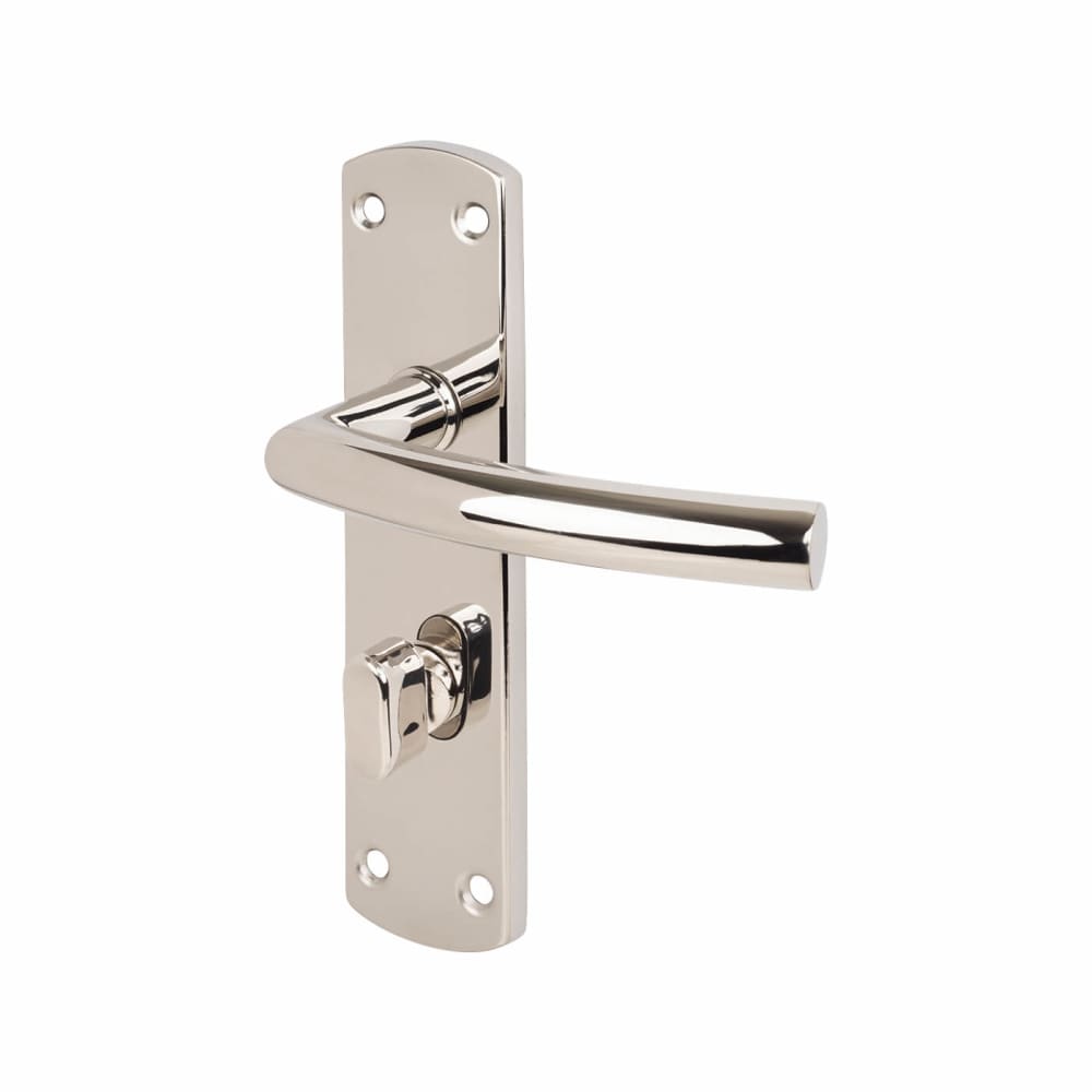 Steelworx CSL Arched Bathroom Door Handle - 172 x 42mm - Polished Stainless Steel